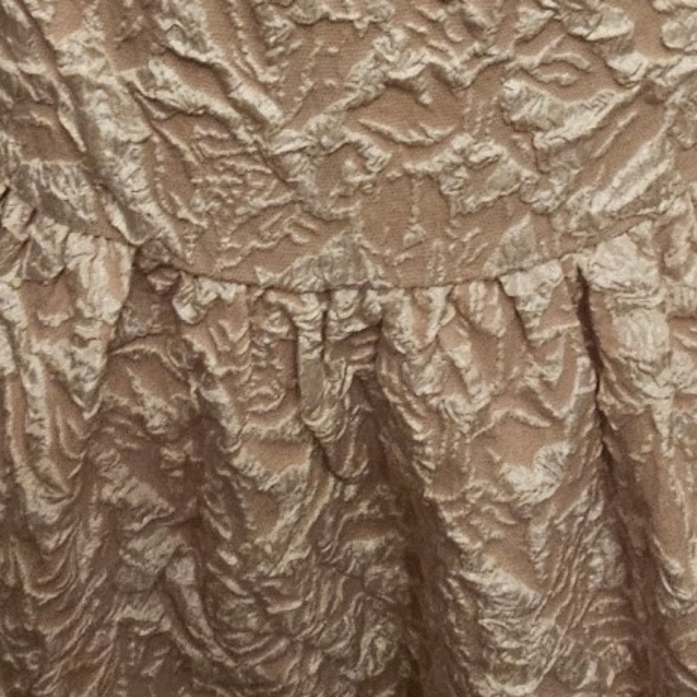 EUC NWOT | Girl's Knee-Length Creme & White Dress | Size: 10-11 - Picture 5 of 9